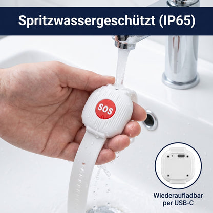 Spritzwassergeschützt (IP65) und per USB-C aufladbar